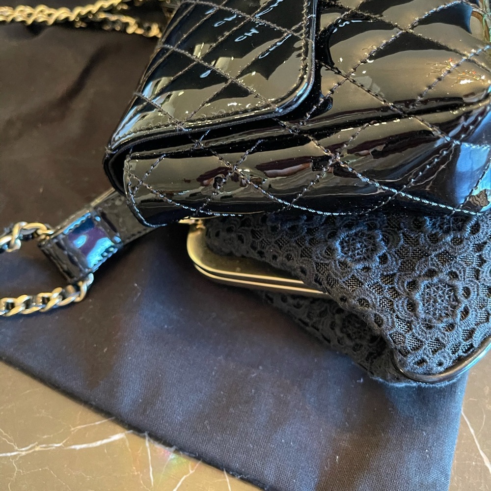 Very Rare CHANEL double hand bag - Picture 6 of 8